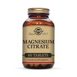 Solgar magnesium citrate supplement 60 tablets, imported from the UK
