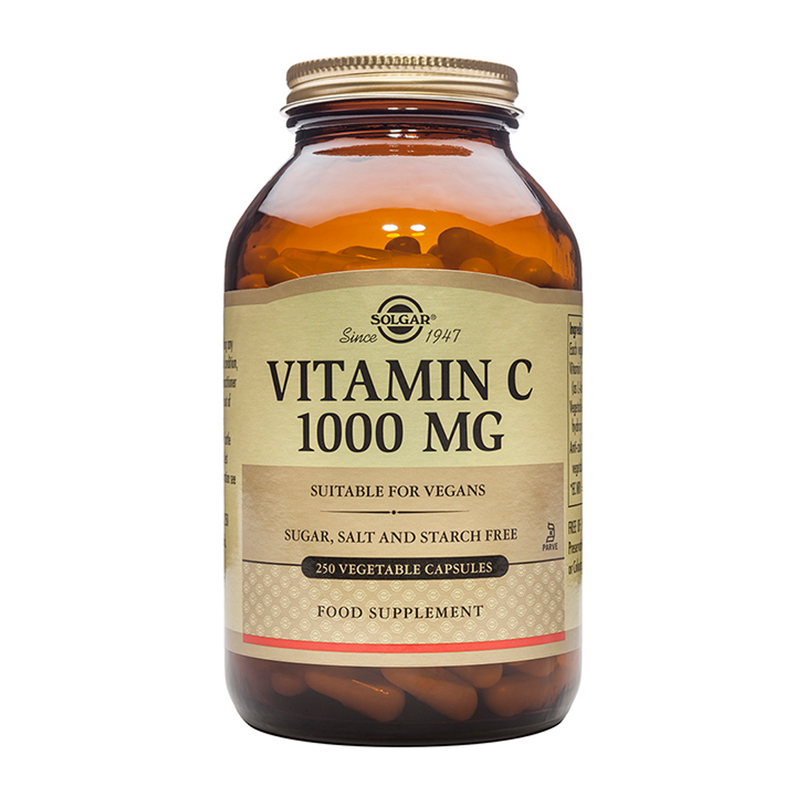 Solgar Vitamin C 1000mg 250 Vegi Capsules (British brand)