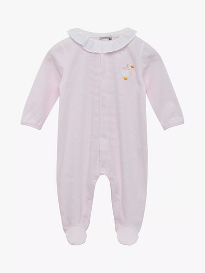 John Lewis Trotters Lapinou Baby Jemma Organic Cotton Duck Appliqué Jersey Bodysuit- Buy online at McGrocer