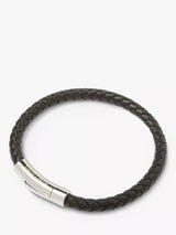 John Lewis Simon Carter Newquay Men's Braided Leather Bracelet- Buy online at McGrocer