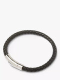 Simon Carter braided leather bracelet 21.5cm (British brand)