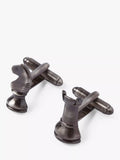 Simon Carter chess piece cufflinks grey - British product