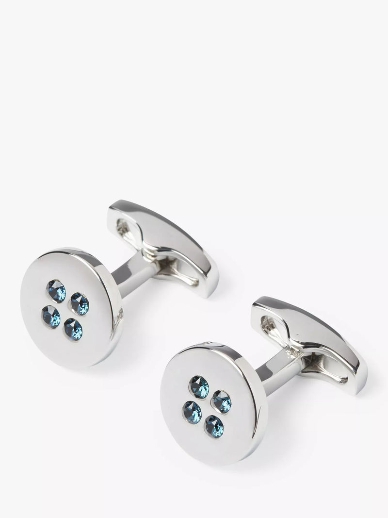 Simon Carter blue Swarovski crystal cufflinks - British product