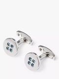 Simon Carter blue Swarovski crystal cufflinks - British product