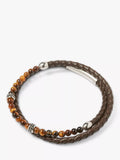 Simon Carter Hayle bracelet tigerseye leather (British brand)