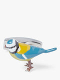Simon Carter blue tit cufflinks in rhodium plated brass - British product