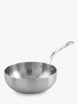 John Lewis Samuel Groves Classic Tri-Ply Stainless Steel Chef's Pan- Buy online at McGrocer