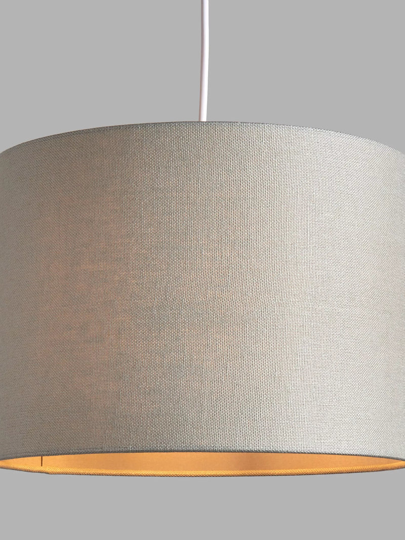 John Lewis Sophia Pure Linen Drum Lampshade