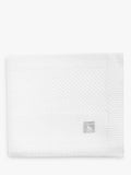 The Little Tailor plush knit baby blanket in white, UK version