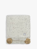 The Little Tailor pom pom baby blanket large 100cm, imported from the UK
