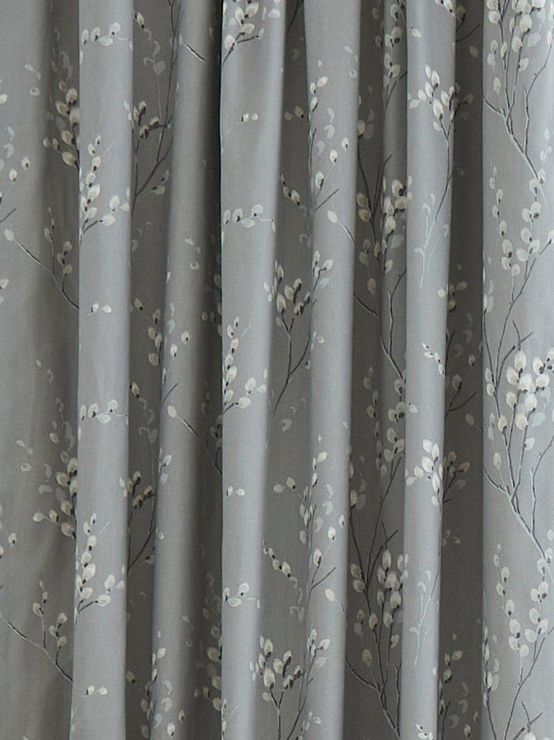 Laura Ashley Pussy Willow lined pencil pleat curtains, imported from the UK