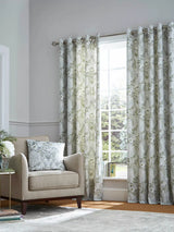 John Lewis Parterre Floral Lined Eyelet Curtain Pair- Buy online at McGrocer