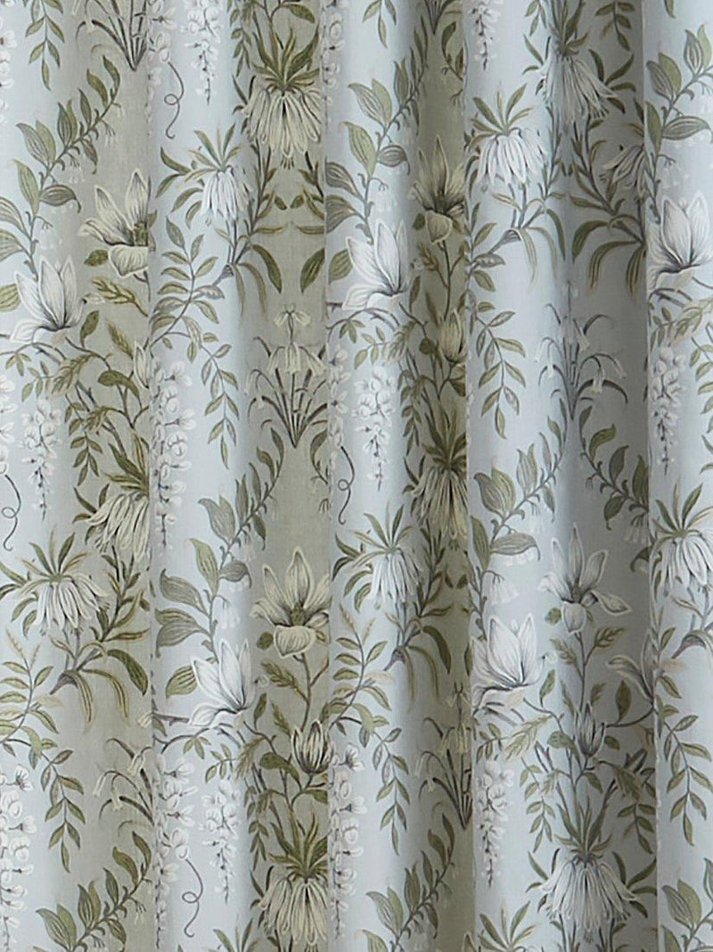 Laura Ashley Parterre floral lined eyelet curtain pair, UK version