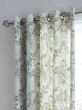 Laura Ashley Parterre floral lined eyelet curtain pair, UK version