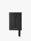 Whistles black croc embossed leather passport holder, UK version