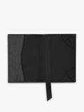 Whistles black croc embossed leather passport holder, UK version