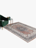 John Lewis multi medallion rug red, imported from the UK