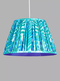 John Lewis Matthew Williamson peacock tapered lampshade blue, imported from the UK