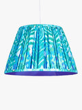 John Lewis Matthew Williamson peacock tapered lampshade blue, imported from the UK