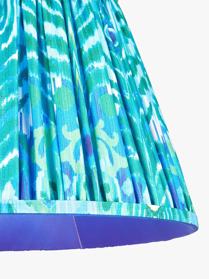 John Lewis Matthew Williamson peacock tapered lampshade blue, imported from the UK
