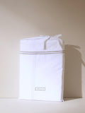 Truly satin stitch cotton bedding white - British product