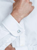 Simon Carter Mother of Pearl cufflinks chequerboard design - British product