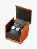 Simon Carter Mother of Pearl cufflinks chequerboard design - British product