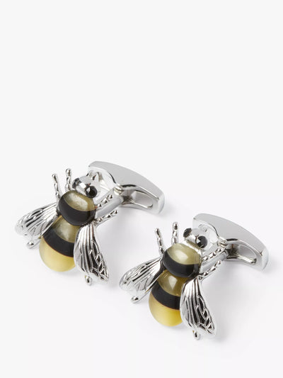 John Lewis Simon Carter Darwin Bee Cufflinks Yellow- Buy online at McGrocer