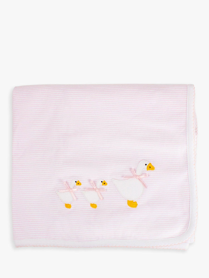 Trotters baby blanket Jemima Duck Pink/White (British brand)
