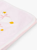 Trotters baby blanket Jemima Duck Pink/White (British brand)