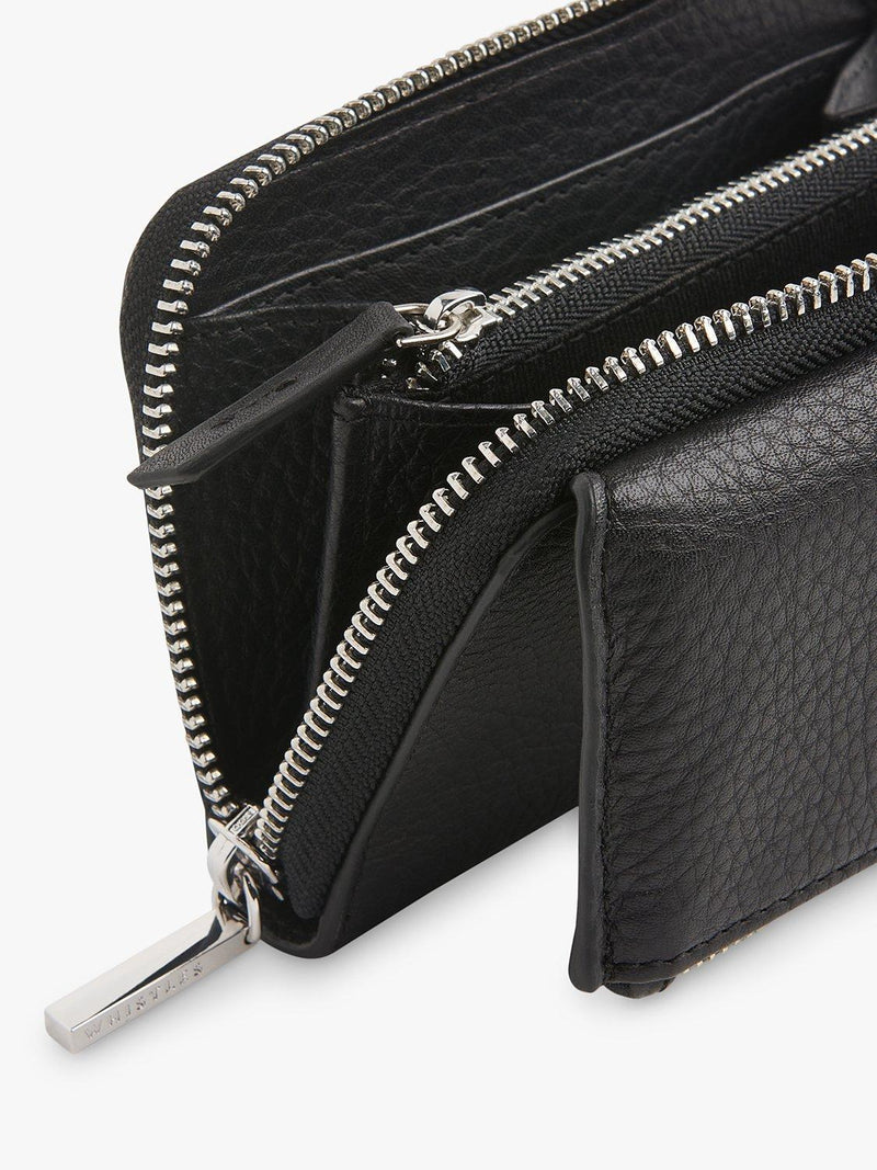 Whistles Bibi zip around leather purse small, imported from the UK