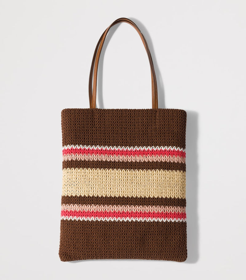 Miu Miu raffia tote bag, woven texture (British brand)