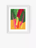 EAST END PRINTS Anek 'Chard' Framed Print - White Frame 86 x 66cm