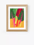 EAST END PRINTS Anek 'Chard' Framed Print - Black Frame 46 x 36cm