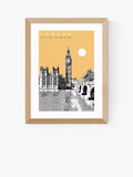EAST END PRINTS Becks Norf Design London Framed Print 25x30cm
