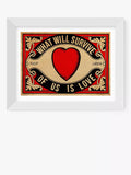 EAST END PRINTS Indieprints Arundel Tomb - Love Framed Print 25x30cm