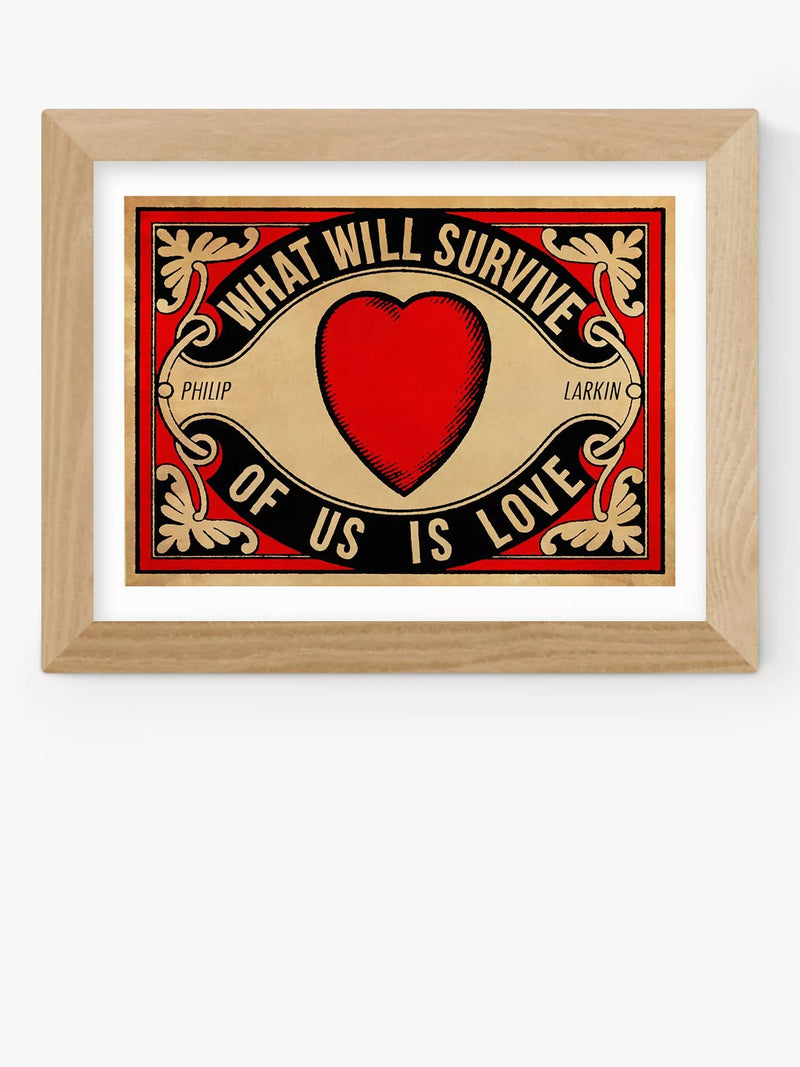 EAST END PRINTS Indieprints Arundel Tomb - Love Framed Print 25x30cm