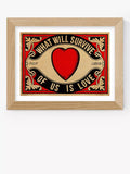 EAST END PRINTS Indieprints Arundel Tomb - Love Framed Print 25x30cm