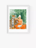 EAST END PRINTS 83 Oranges 'Jungle Vacay II' Framed Print 25x30cm