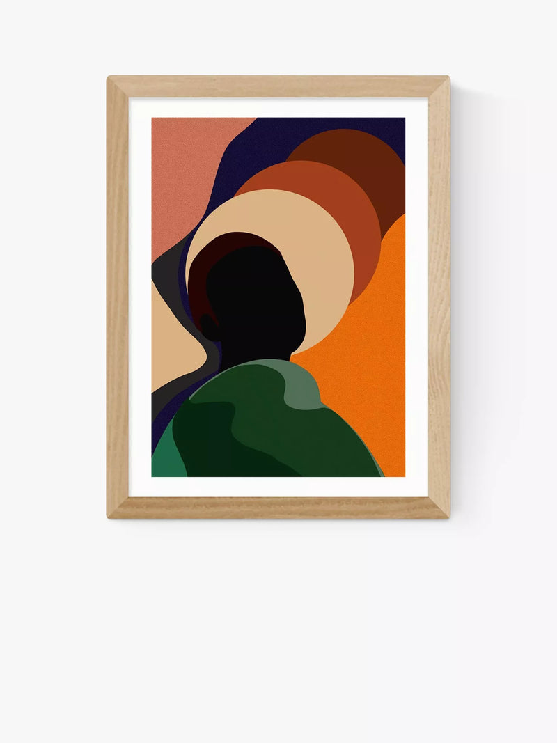 EAST END PRINTS Sumuyya Khader 'Changing Winds' Framed Print 25x30cm
