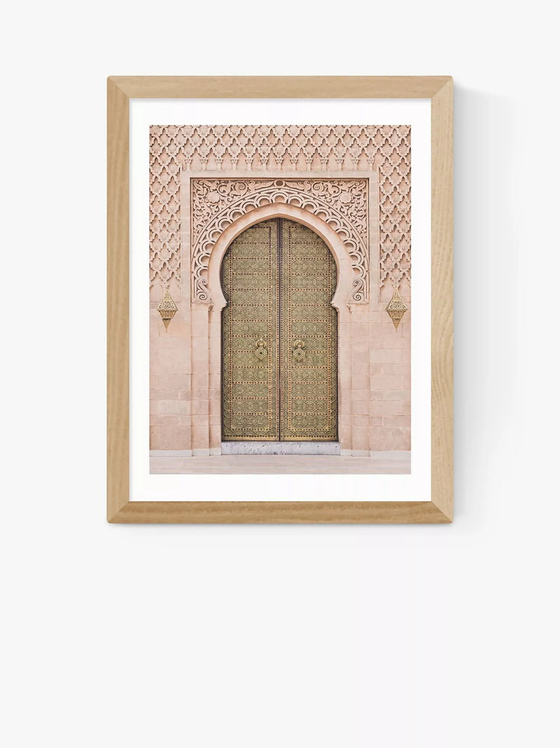 EAST END PRINTS Sisi and Seb 'Moroccan Door' Framed Print 25x30cm