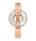 Bvlgari BVLGARI ring rose gold diamond mother of pearl - British product