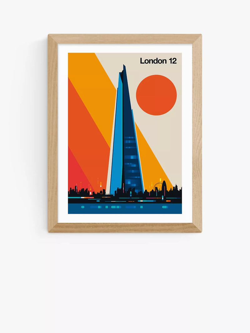 East End Prints Bo Lundberg London 12 Framed Print 25x30cm
