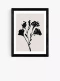 East End Prints Mono Flower framed print small 25x30cm (British brand)