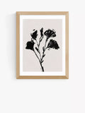 EAST END PRINTS Dan Hobday 'Mono Flower' Framed Print 25x30cm