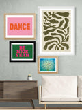 East End Prints framed print Be Nice Yeah 40x50cm, imported from the UK