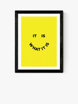 John Lewis EAST END PRINTS Julia Walck It Is What It Is Typographic Frame 25x30cm- Buy online at McGrocer
