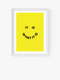 EAST END PRINTS Julia Walck 'It Is What It Is' Framed Print - Black Frame 43.4 x 33.4cm