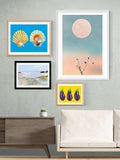 East End Prints framed print Seaview by Dan Hobday 25x30cm (British brand)