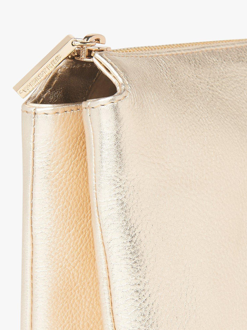 Whistles Elita leather double pouch clutch bag (British brand)